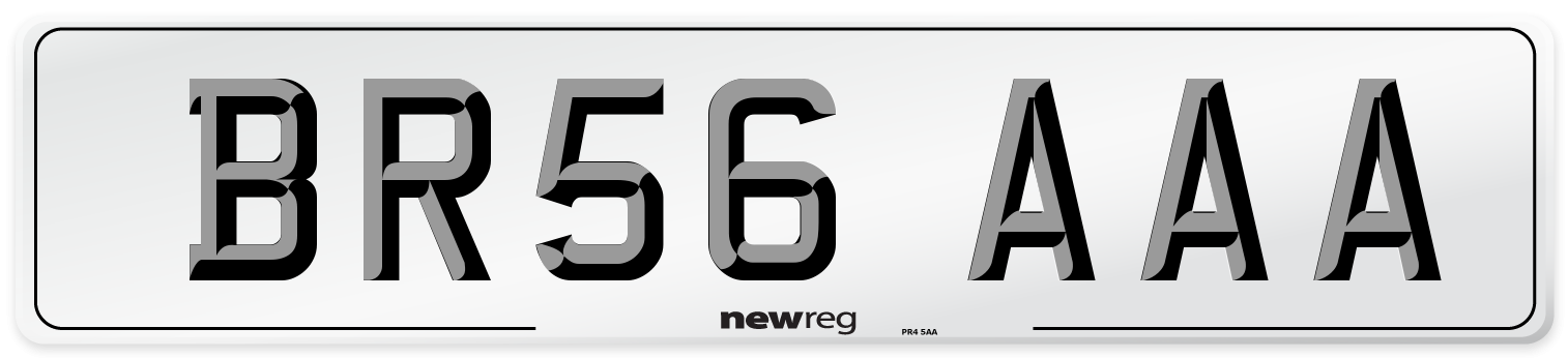 BR56 AAA Number Plate from New Reg